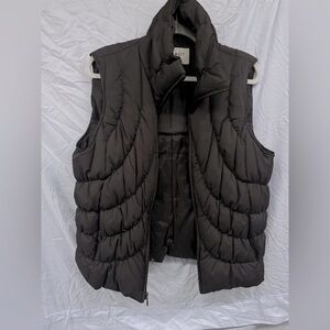Nine West Brown Puffer Down Vest sz XL